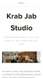 Mobile Screenshot of krabjabstudio.com